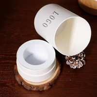 Coffret Cadeau de Bougies Rondes de Luxe, Emballage Personnalisé avec Logo, Boîte Rigide en Carton pour Bougies Parfumées, Coffret Cadeau pour Marque de Parfums d'Ambiance