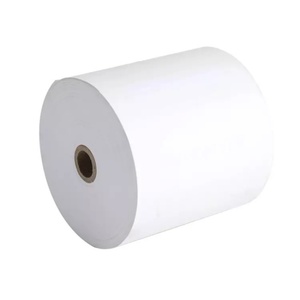 Rollo de Papel Térmico de 80x80mm 57x40mm de Una Sola Capa con Impresión de Logotipo Personalizado, Rollo de Papel para ATM y POS, 100% Pulpa de Madera, Certificado ISO9001 - Product Image 1