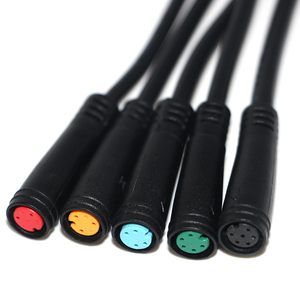 Kabel ekstensi konektor, M8 2-6Pin tahan air IP65 tembaga Pria Wanita Mini listrik untuk Kit Display Ebike - Product Image 2