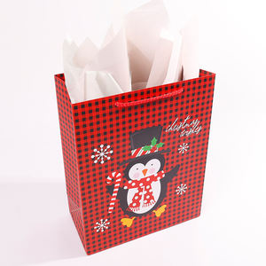 Venta al por mayor bolsa de Navidad Ins Wind portátil personalizado bolsa de papel de lujo día de Navidad bolsas de regalo de cumpleaños para pequeñas empresas - Product Image 3