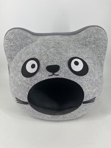 2025 Hot Sale Pet Hochwertiger Filz Katzenkopf form Abnehmbare Kleintiere und andere Katzenstreu Faltbares Filz katzen bett - Product Image 2