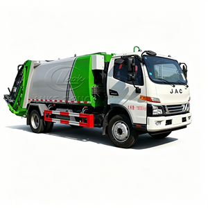 Nouveau camion compacteur de déchets JAC Junling 4x2, 6-10m3, avec chargeur arrière hydraulique, camion de collecte des déchets, LHD RHD Euro5, véhicule d'assainissement - Product Image 1