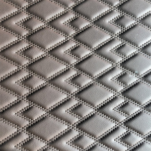 Matériau de tapis de voiture en cuir Matériaux de tapis de voiture en PVC personnalisés Matériaux de couverture de siège en rouleau avec la meilleure qualité - Product Image 4