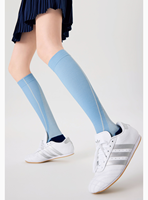 Chaussettes de compression pour femme, activités sportives de plein air, course à pied, randonnée, saut à la corde, mollets longs, confortables, usage quotidien, tricotées