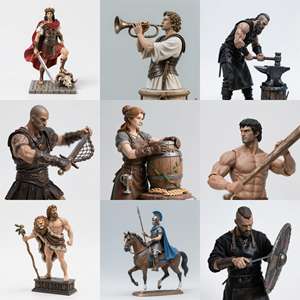 Figurines d'<span class=keywords><strong>action</strong></span> en résine de qualité supérieure, décoration d'intérieur, artisanat en résine, fabricant sur mesure proposant des objets d'artisanat en résine peints à la main, cadeaux ornementaux - Product Image 4