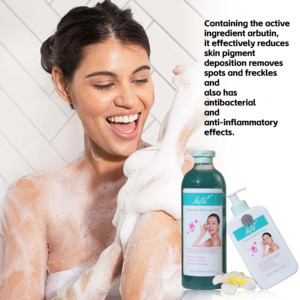 Crema Hidratante Aclarante Antienvejecimiento con Vitamina C y Alfa Arbutina OEM para el Cuidado de la Piel Oscura - Set 4 en 1 para Piel Avanzada - Product Image 4
