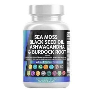 Complejo Todo en Uno de Vitaminas y Minerales, Cápsulas de Ashwagandha con Aceite de Semillas Negras y Musgo Marino, Extracto de Algas Marinas, Cápsulas de Vitaminas - Product Image 5