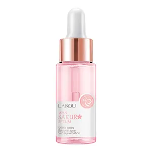 Private label Laikou Japan sakura serum collagen whitening skin care facial sakura face serum 17ml