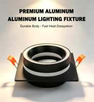 Spot LED encastré pour intérieur, downlight SMD rond et carré réglable, lampe de plafond 3W 5W 7W