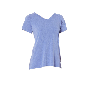 Camisetas de Verano para Mujer de Alta Calidad, Casuales, de Manga Corta, con Estampado, Cuello en V, de Algodón y Fibra de Bambú, Transpirables, Ecológicas, Jersey de 180g - Product Image 1