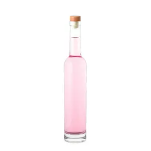 בקבוק יין קרח באיכות סיטונאי זכוכית בצבע מותאם אישית בצורת תבנית צ'ילר