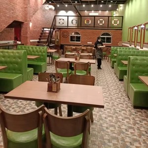 Ensemble de sièges de <span class=keywords><strong>banquette</strong></span> de café rétro en cuir <span class=keywords><strong>Chesterfield</strong></span> à dossier haut capitonné pour <span class=keywords><strong>restaurant</strong></span> moderne - Product Image 3