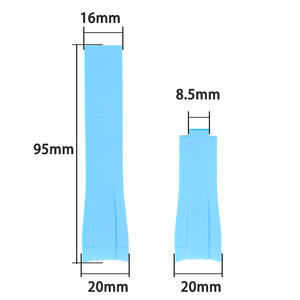 Venta caliente de lujo 20mm impermeable extremo curvo silicona correa de reloj de <span class=keywords><strong>acero</strong></span> inoxidable para cierre de despliegue de correa de reloj - Product Image 3