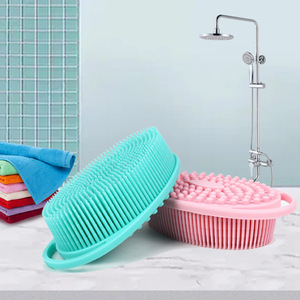 Cepillo de silicona 2 en 1 para ducha y champú, masajeador de cuero cabelludo para seco y húmedo, accesorio exfoliante de baño para hombres y mujeres - Product Image 5