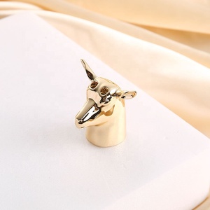 Capuchon de flacon de parfum de luxe 15 mm, couvercle en métal <span class=keywords><strong>argent</strong></span>é ou doré en forme d'animal - Product Image 3