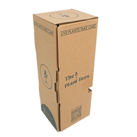 Boîte d'emballage de café personnalisée en carton kraft à imprimé floral, avec couvercle rabattable et séparateur pour dosettes de café, capsules premium