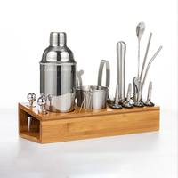Ensemble cadeau shaker 750 ml, ensemble de shaker à cocktails, ensemble de mélange de boissons, accessoires de barman en acier inoxydable, ensemble de bar à cocktails