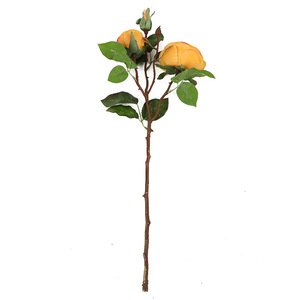 Artificial Roses 3 Heads Silk Flower Handmade Moisturizing Feel Valentine'S Day Wedding Home Decor - Product Image 4