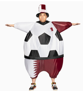 Disfraz Inflable de Mascota de la Copa <span class=keywords><strong>Mundial</strong></span> de Fútbol de Catar con Representantes de Brasil, Alemania y Francia - Product Image 1