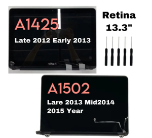 Komple montaj Macbook Pro Retina 2012-2015 modeli için A1425 A1502 LCD ekran IPS paneli kullanılan stok ürün - Product Image 6