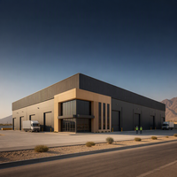 Bâtiment préfabriqué en structure métallique, entrepôt industriel en métal pour le Moyen-Orient, structure en acier personnalisée