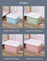 Boîte de rangement en plastique personnalisée, bacs de rangement pliables avec couvercle, organisateur empilable pour la maison et le bureau