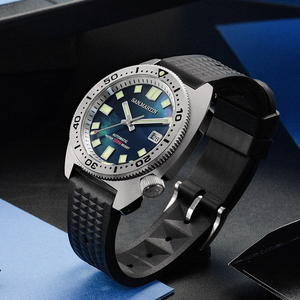 Montre de plongée automatique pour homme San Martin Abalone Tuna Kanagawa <span class=keywords><strong>NH35</strong></span>, <span class=keywords><strong>prix</strong></span> d'usine, livraison gratuite, 20 ATM, C3, acier inoxydable 316L - Product Image 4