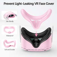 Ensemble de coques de protection en silicone pour Meta pour Oculus Quest 2, accessoires VR, 7 en 1, coque pour casque, coque pour le visage