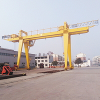 Grue portique à double poutre de 10m à 35m de portée, machine de levage haute stabilité avec commande VFD