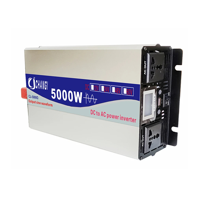 Pure Sine Wave 12V 24V 48V 60V 72V Converter 110V 220V 4000W 5000W Solar Car Inverter Remote Control Power Inverters Converters