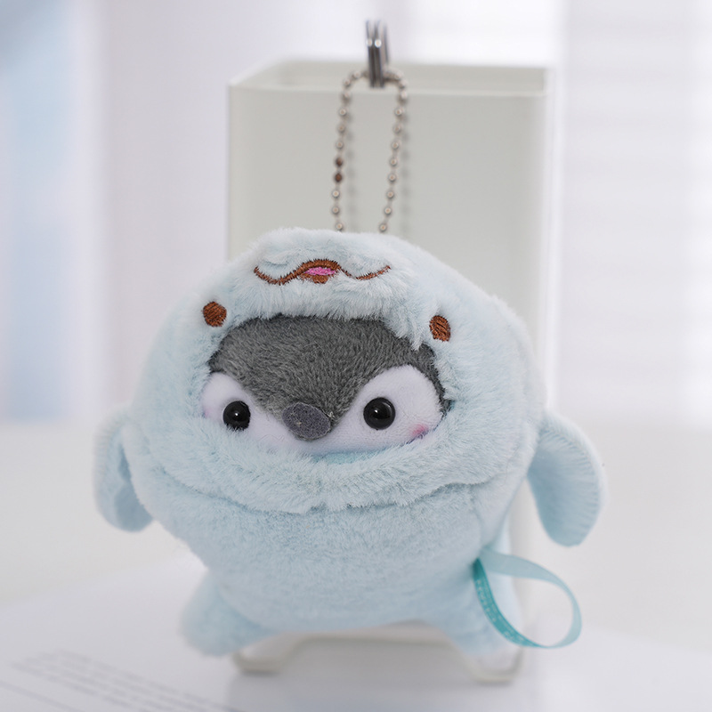 Japanese Plush Penguin & Dolphin Keychains With Customization Options
