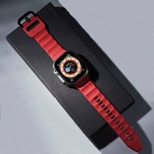 Bracelet de montre en caoutchouc EASILIFE FKM pour <span class=keywords><strong>Apple</strong></span> <span class=keywords><strong>Watch</strong></span> Ultra 49mm Fluororubber Fkm élastique pour Iwatch Series 8 7 41mm 45mm - Product Image 2