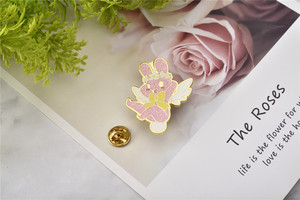 Spille Personalizzate con Stampa UV, Design in Metallo per Ragazze, Spille Smaltate Morbide e Dure, Badge Vuoti per Nome o Nome Animale Domestico - Product Image 3