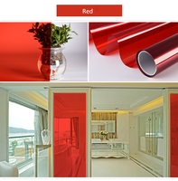 Noyark 2mil 1,52m*30m Dekorative Fensterfolie Farbige Fensterfolie