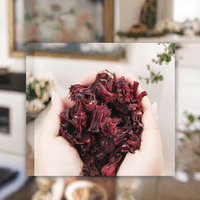 Bunga Hibiscus Roselle Kering Teh Bubuk Mentah Teh Kesehatan