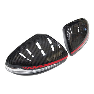 Penutup cermin karbon kering W205 RHD gaya warna <span class=keywords><strong>M</strong></span> dengan pengganti LED untuk Mercedes benz W205 W222 W213 W238 X205 GLC GLS C S - Product Image 3