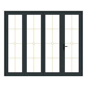 ประตูบานเลื่อนพับได้แบบเยอรมัน ซีรีส์ 80 โปรไฟล์อะลูมิเนียม 6063 T5 ระบบหรูหราเคลือบผงสำหรับงานหนัก - Product Image 1