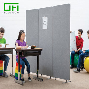 Cách Âm Polyester Vật Nuôi Cảm Thấy Acoustic Tấm Vải Bọc Phân Vùng Văn Phòng Di Động Acoustic Màn Hình Ngăn Phòng - Product Image 2