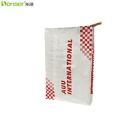 Sacs à valve personnalisés 20kg 25kg, prix de gros usine, sacs tissés en PP pour emballage d'adhésif pour carrelage, mastic, poudre, mortier, calfeutrage