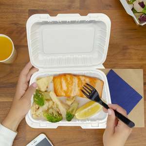 [150 pezzi] 9x6 Contenitori con Cerniera in PP Riempiti di Minerali, Bianchi - Product Image 3