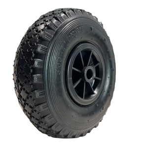 Rueda de plástico de goma neumática de 10 pulgadas 3,00-4/ 260x85 Ruedas de carrito Pedal Go Kart Ruedas para uso industrial Nuevo estado usado - Product Image 3