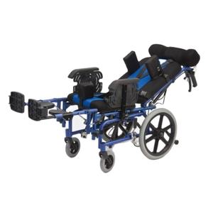 Silla de ruedas para cochecito CP pediátrico con parálisis cerebral para adultos y niños de aleación de aluminio inclinable - Product Image 3