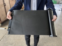 Rideau de protection en tissu PVC résistant à la chaleur, flexible, pour rail de guidage, enroulable, pour machine-outil CNC
