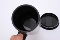 Tasse Chauffante de Voiture 12V en Acier Inoxydable, Bouilloire 500ML pour Café, Mug Chauffé, Thermos Isotherme avec Design Circulaire Thermique