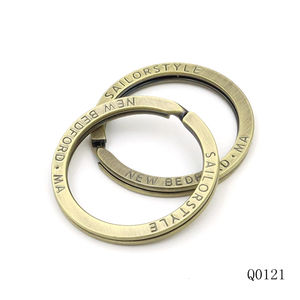 Anillo dividido de 1 pulgada de calidad antilatón, llavero de Metal, llavero con logotipo grabado personalizado, anillos para llavero de coche - Product Image 5