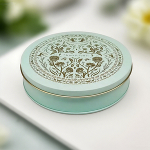 Kích thước lớn Vòng <span class=keywords><strong>tin</strong></span> Cookie hộp thực phẩm lớp vòng Kẹo hộp thiếc tinplate kim loại hộp thiếc trường hợp cho Biscuit Sôcôla kẹo - Product Image 1