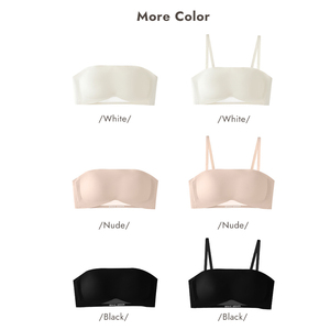 Vendita calda Nude signore comodo <span class=keywords><strong>reggiseno</strong></span> adesivo a fascia senza spalline appiccicoso Push up Lift <span class=keywords><strong>Bustier</strong></span> <span class=keywords><strong>reggiseno</strong></span> imbottito senza cuciture per le donne - Product Image 6