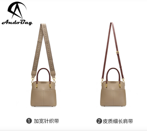 AndoBag Genuine Leather New Fashion Women'S Tote Bag <b>Large</b> Capacity Crossbody Shoulder Bags Bucket Style Commute <b>Handbag</b> 2235 - Product Image 3