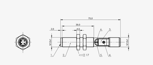 MT-BALLUFF BCS M12BBG2-PSC40D-S04K M12 เซ็นเซอร์ตรวจจับวัตถุแบบ Capacitive ชนิด Non-Flush PNP NO รุ่น BCS00PJ ทรงกระบอก พร้อมเกลียว - Product Image 3