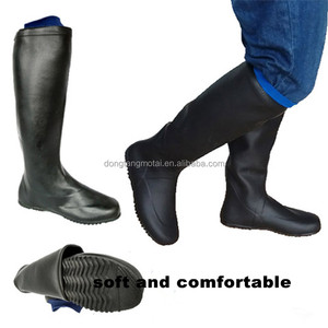 Haute qualité hommes bottes <span class=keywords><strong>de</strong></span> pluie <span class=keywords><strong>en</strong></span> plein air <span class=keywords><strong>en</strong></span> caoutchouc équitation genou haute imperméable hiver <span class=keywords><strong>néoprène</strong></span> <span class=keywords><strong>chasse</strong></span> étanche fendu orteil bottes - Product Image 3